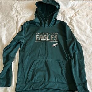 NFL Eagles Team Apparel Youth Teal Hoodie